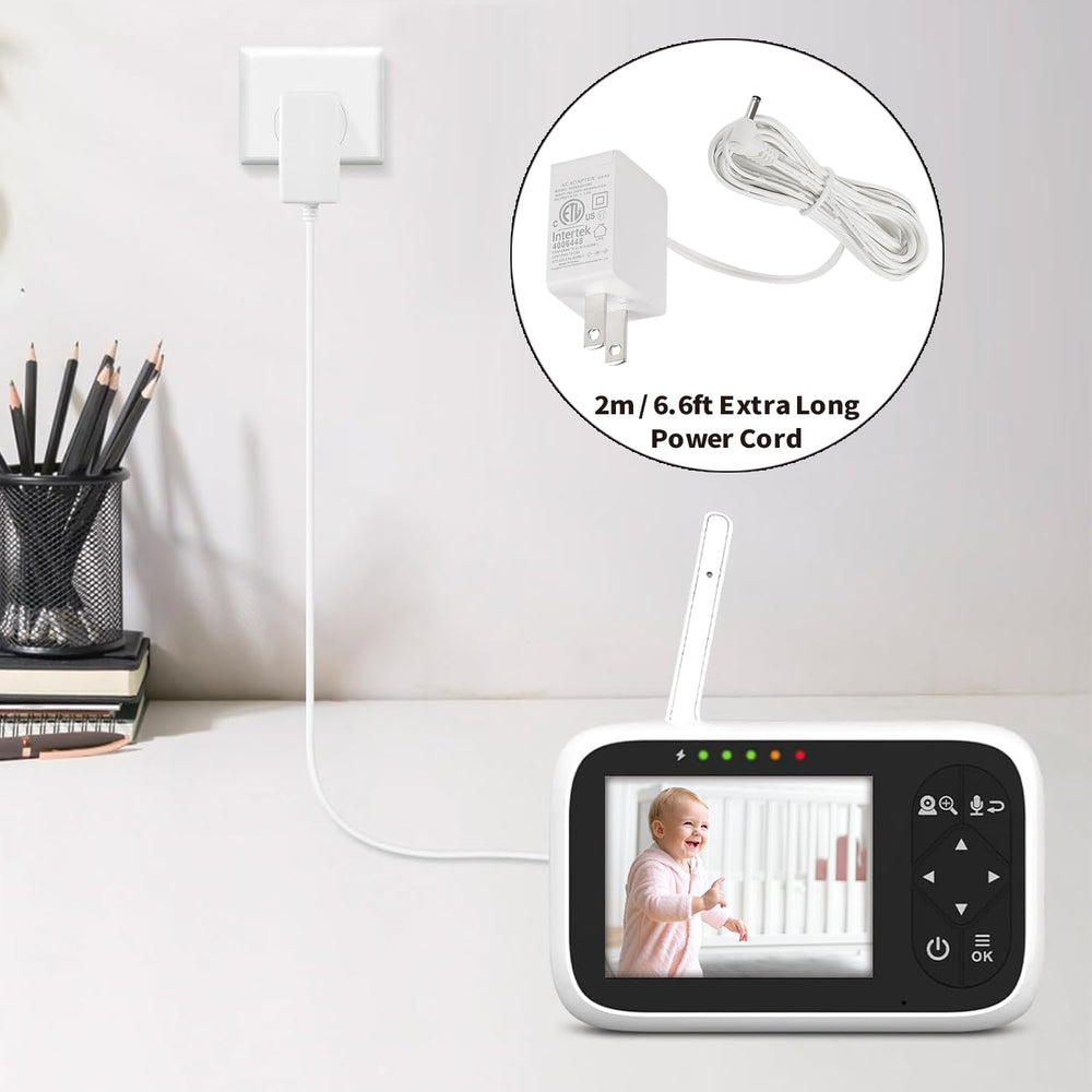 Tonton HelloBaby HB50 charger cable keeps your monitor powered during night shifts.