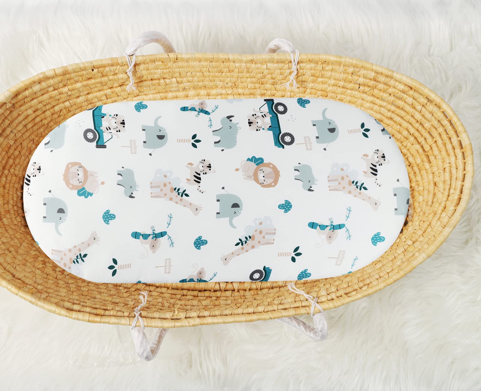 Tontukatu Bassinet Sheet Compatible Mattresses fits Halo, MiClassic, and Chicco models