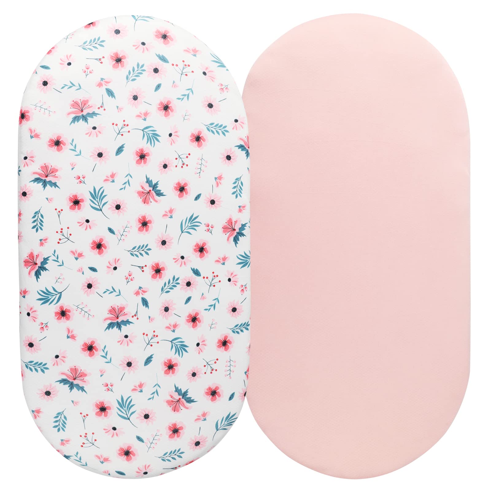 Tontukatu bassinet sheet floral pink pack adds gentle color and cozy sleep.