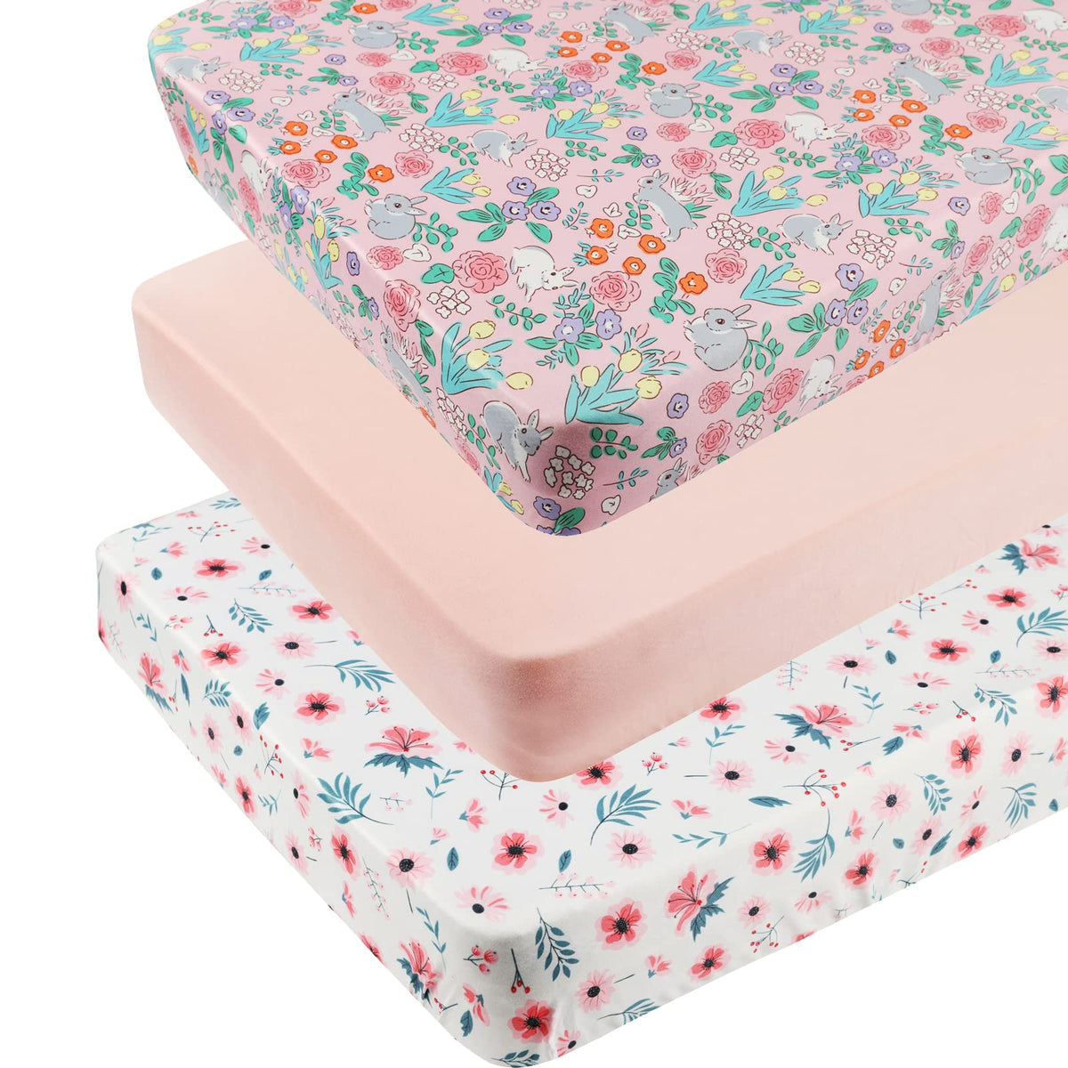 Tontukatu pack n play sheet floral pattern for cozy baby sleep