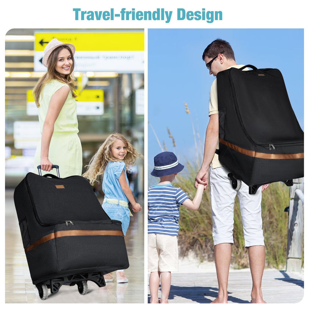 Tonyeee bag's reinforced base adds stability on buses, carousels, and conveyors.