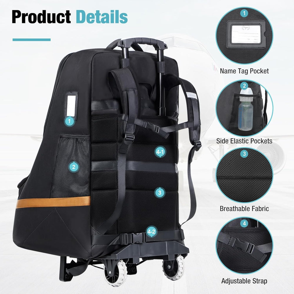 Tonyeee car seat bag folds into a compact shape for easy storage.