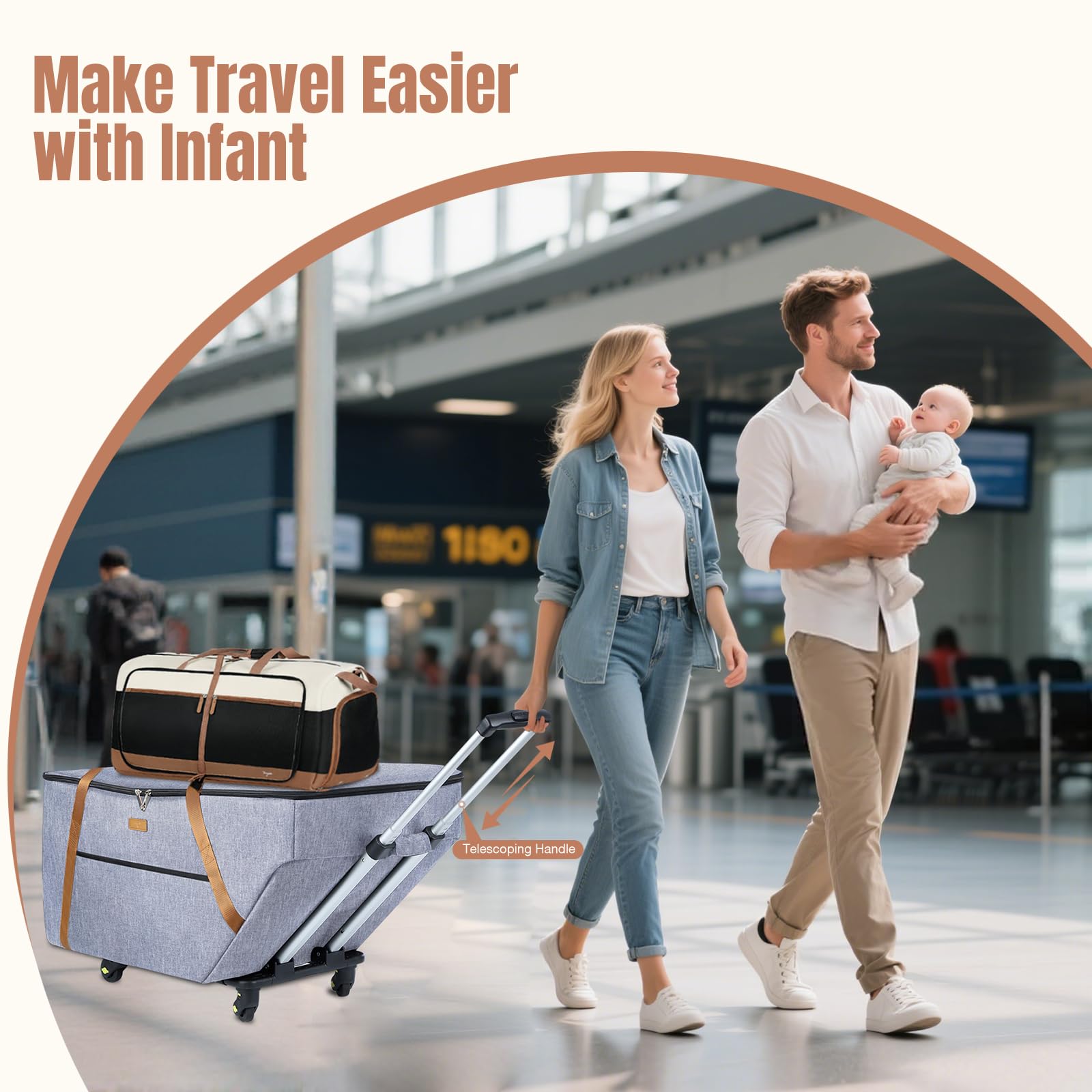 Tonyeee car seat travel bag side pocket stores small essentials within easy reach.
