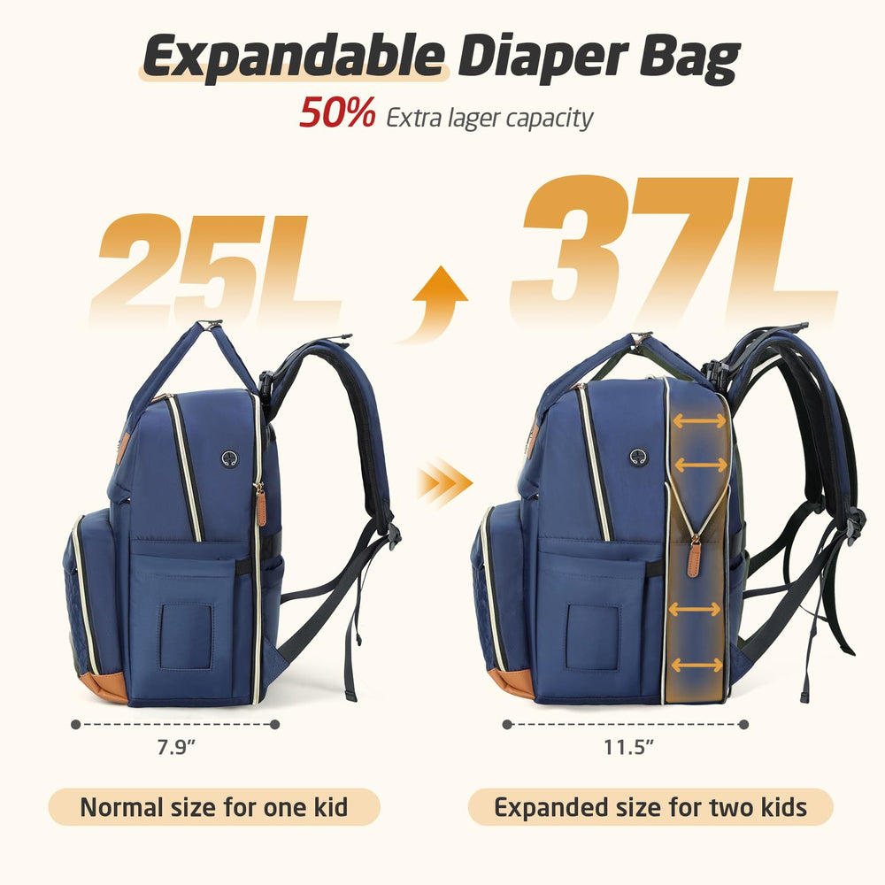 Tonyeee diaper bag backpack changing pad included for comfortable diaper changes anywhere