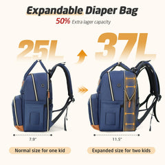 Tonyeee diaper bag backpack changing pad included for comfortable diaper changes anywhere