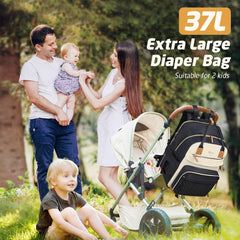 Tonyeee diaper bag backpack changing pad included for quick changes