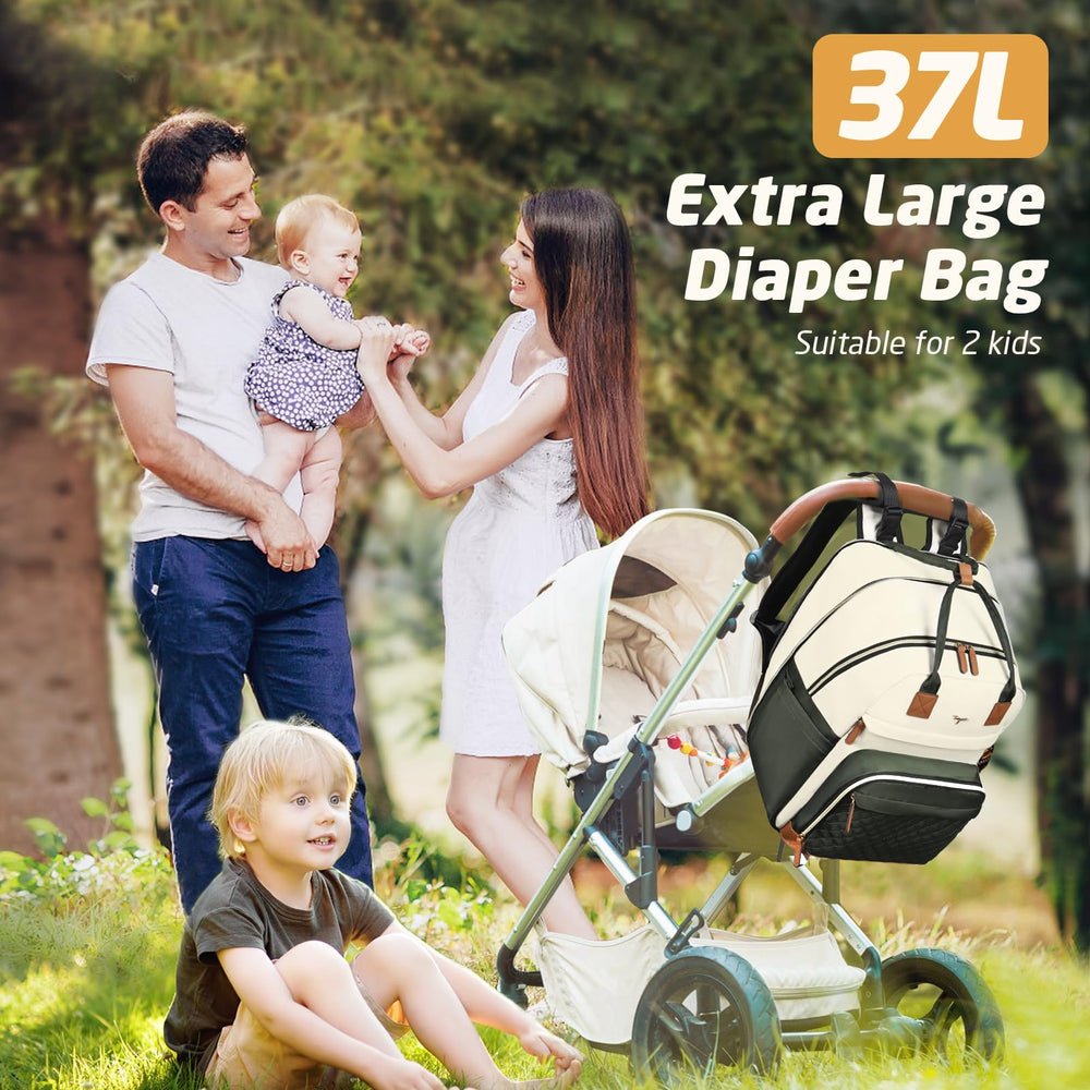 Tonyeee diaper bag backpack ergonomic shoulder straps for comfortable all-day wear