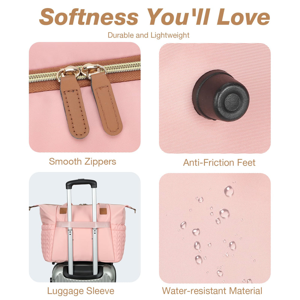 Tonyeee diaper bag tote luggage sleeve simplifies travel.