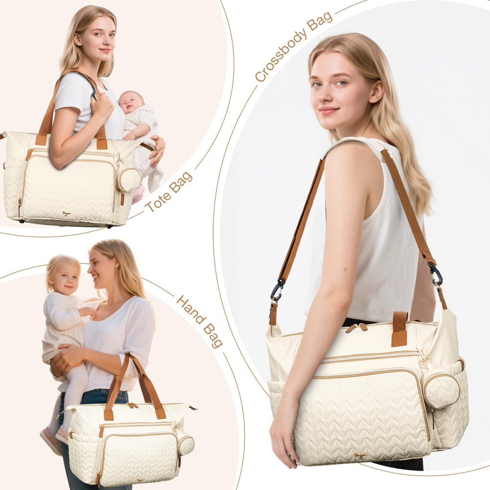 Tonyeee diaper bag tote pacifier case for quick soothing