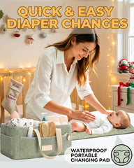 Toodly diaper caddy outer pocket storage for small essentials