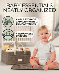 Toodly nursery organizer in teddy fleece adds cozy style