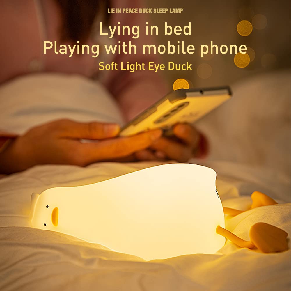 TOOGE LED Duck night light timer feature helps gentle wake or sleep routines.