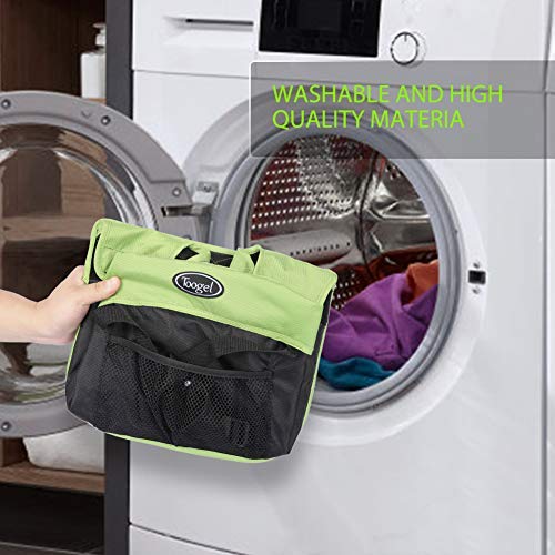 Toogel booster seat storage pocket keeps essentials within reach.