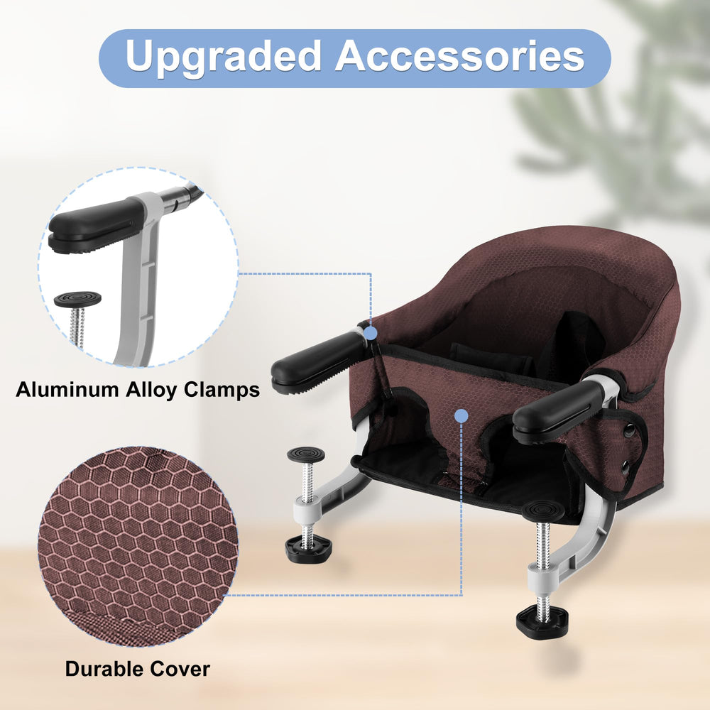 Toogel fits most tables up to 4.72 inches thick for secure meals.