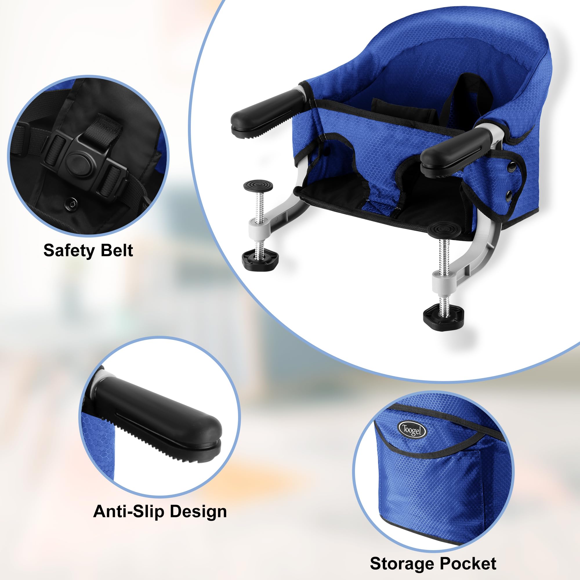 Toogel fold-flat travel chair storage shows compact design for easy packing.