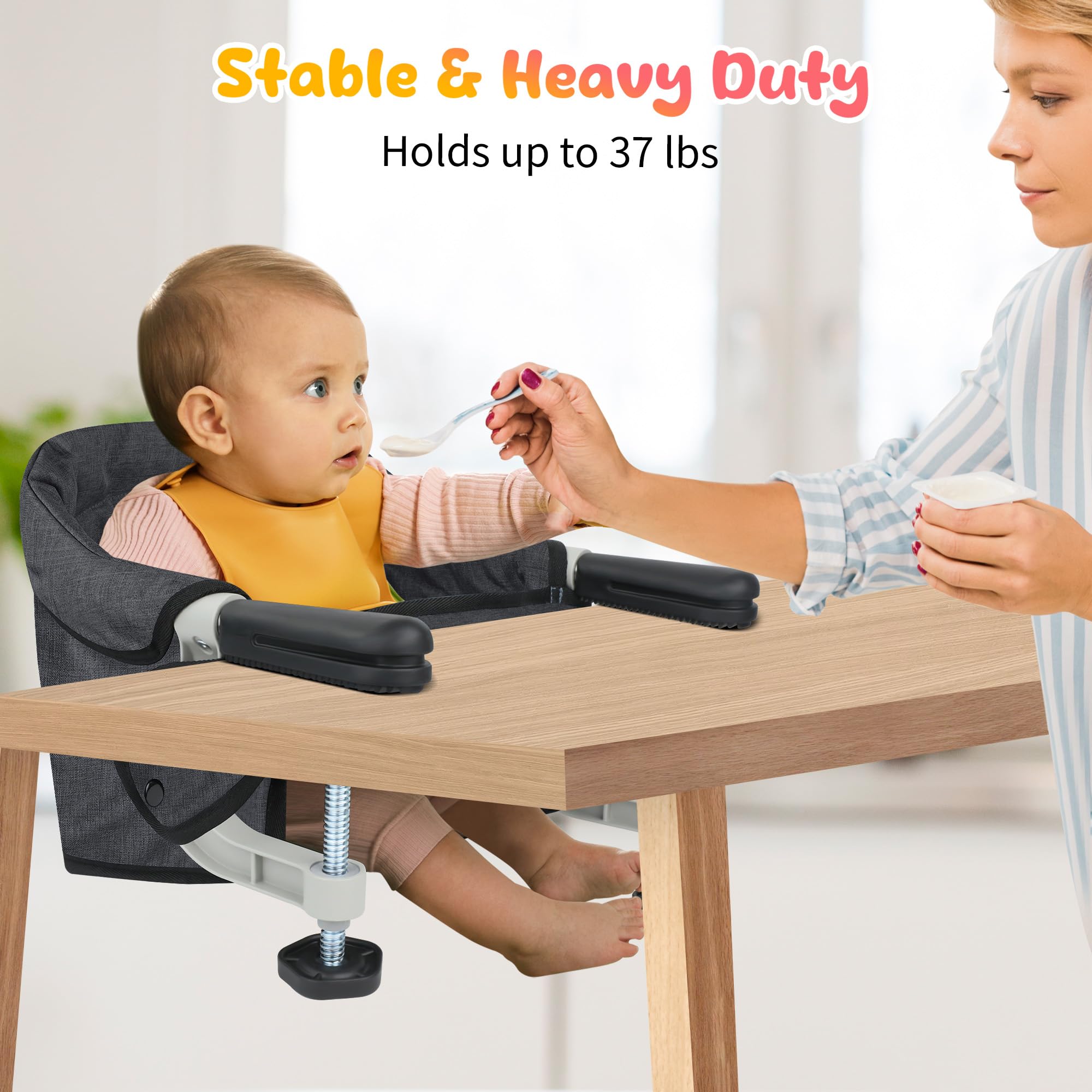 Toogel Hook on High Chair carry bag and pocket for convenient travel