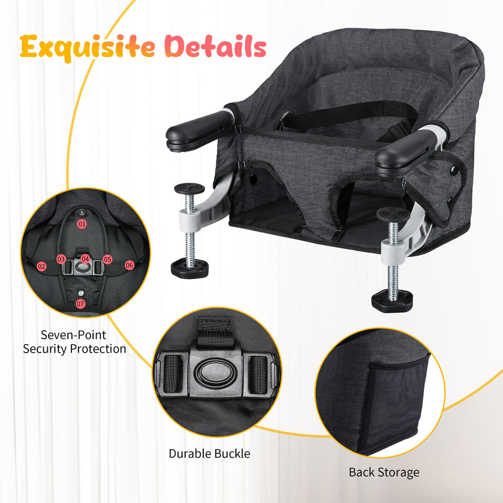 Toogel Hook on High Chair removable cover is machine-washable