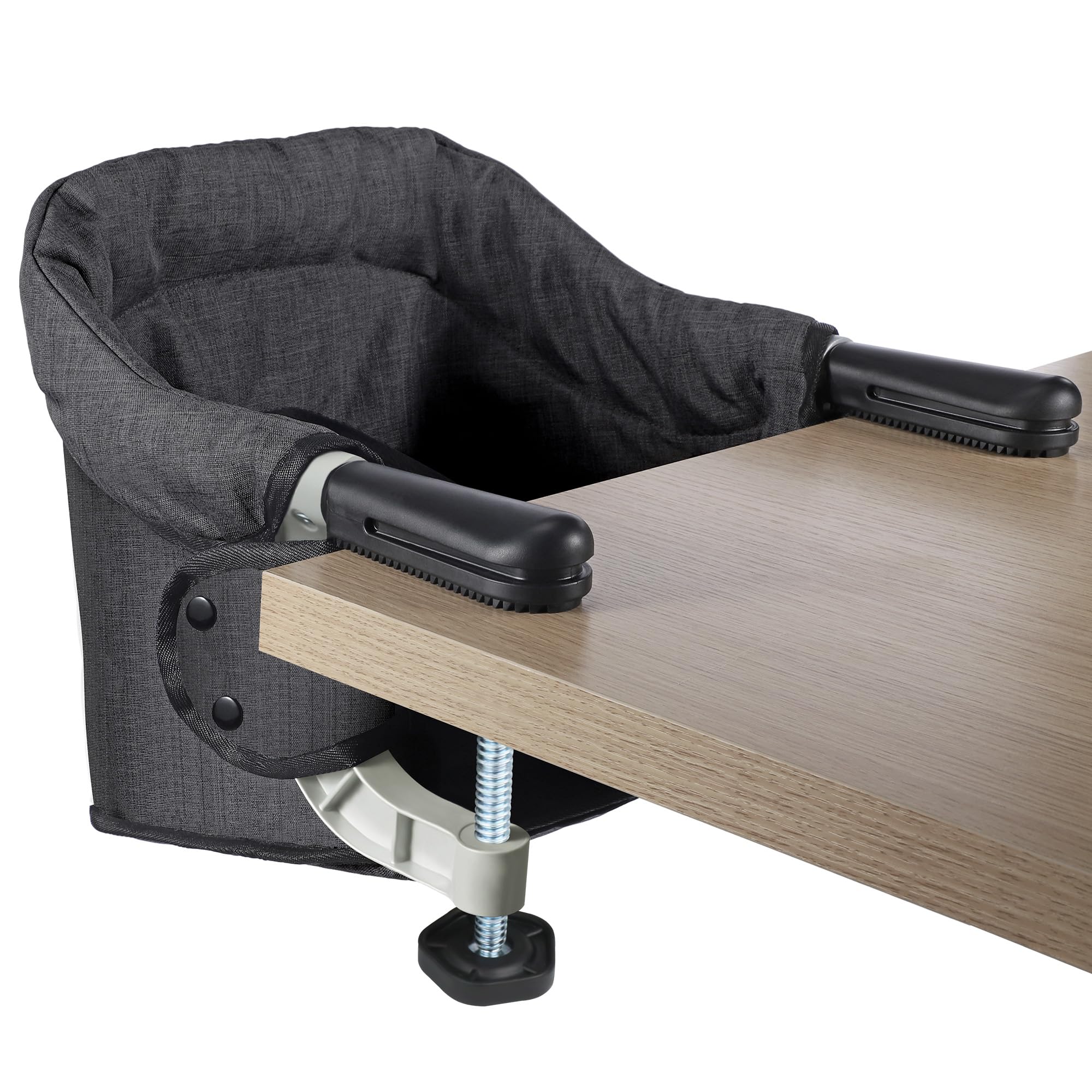 Toogel Hook on High Chair folded compact for easy storage and travel