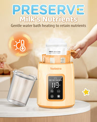 Toolastra Bottle Warmer multi-functional-use warms bottles and baby foods.
