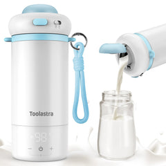 Toolastra bottle warmer on the go in compact form for quick feeding.