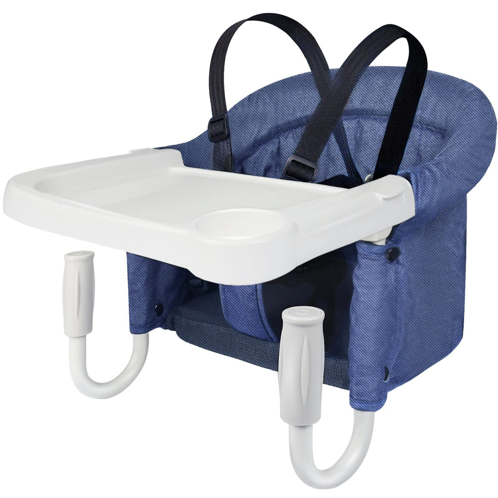TOONOON hook-on high chair with tray for family meals on the go.