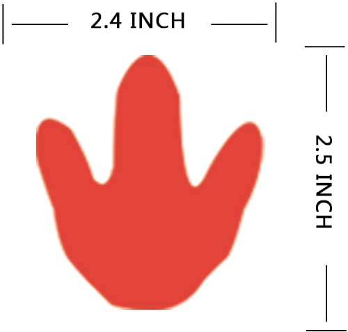 Top Label Dinosaur Footprints decals remove cleanly with no residue.