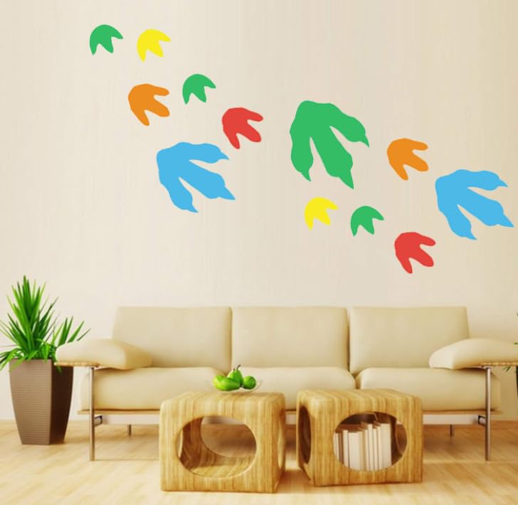 Top Label Dinosaur Footprints room setup in kids room inspires playful learning.