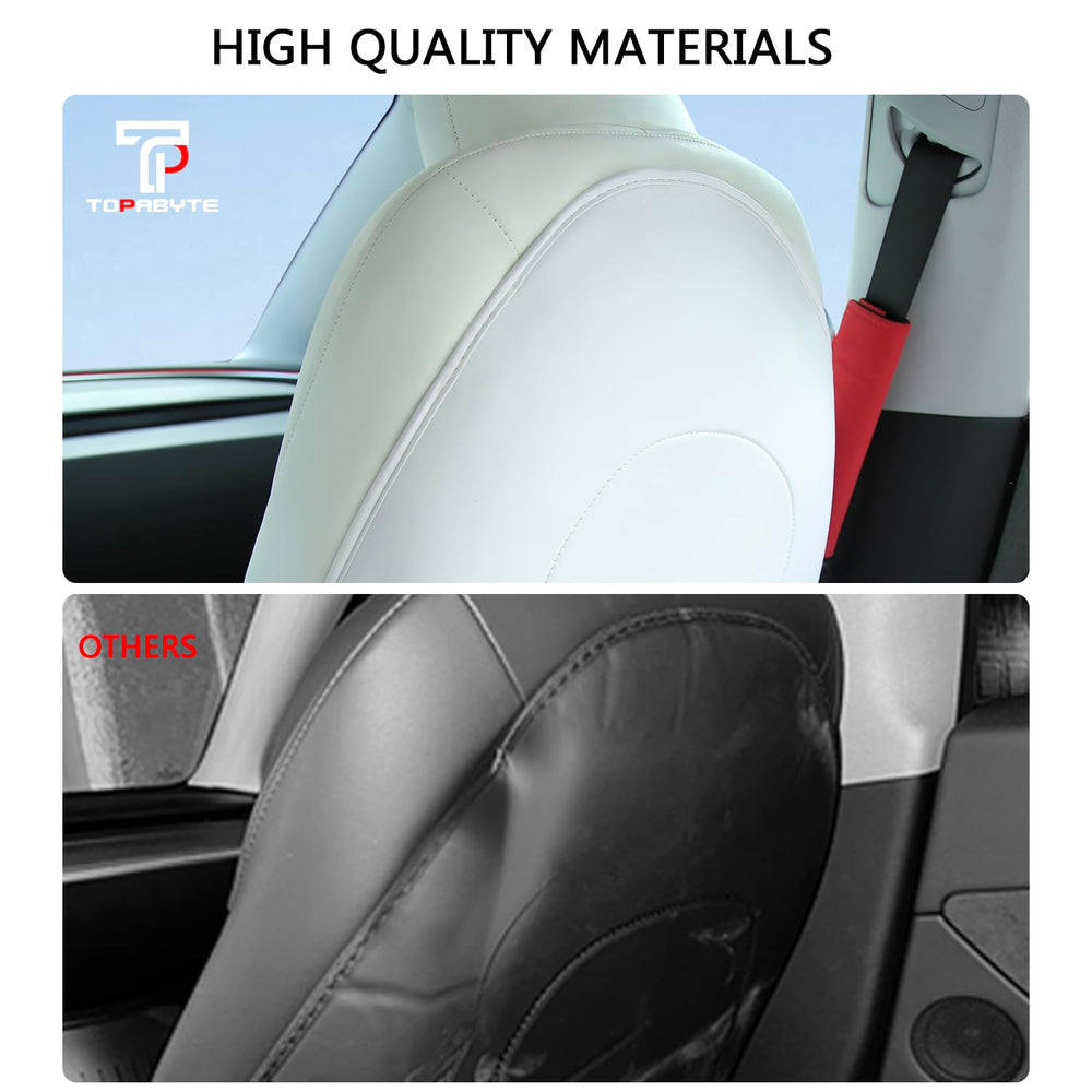 TOPABYTE protector covers about 95 percent of the seat back area