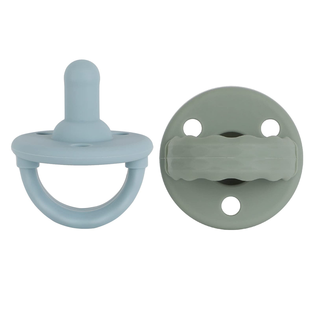 TopGOMES soother pacifier Sage+Ether pack front view for newborn comfort and safety