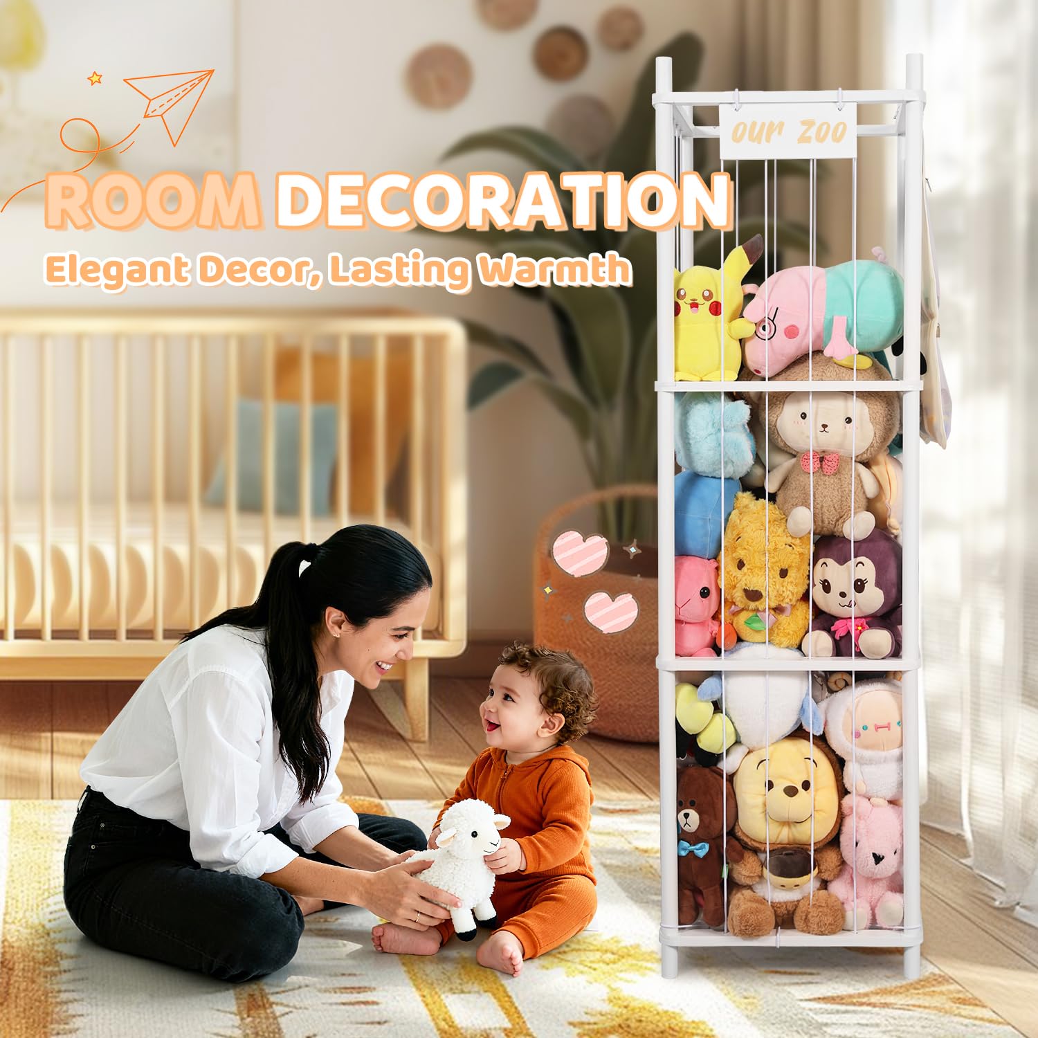 TOPHDY playroom-decor-display blends storage with stylish room decor.