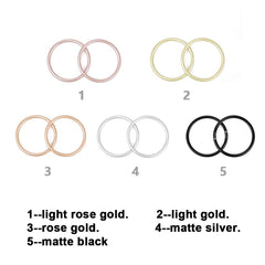 TOPIND rose gold ring for baby slings ready-to-use display.