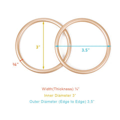 TOPIND rose gold aluminum ring sling-assembly view for DIY carrier setup.