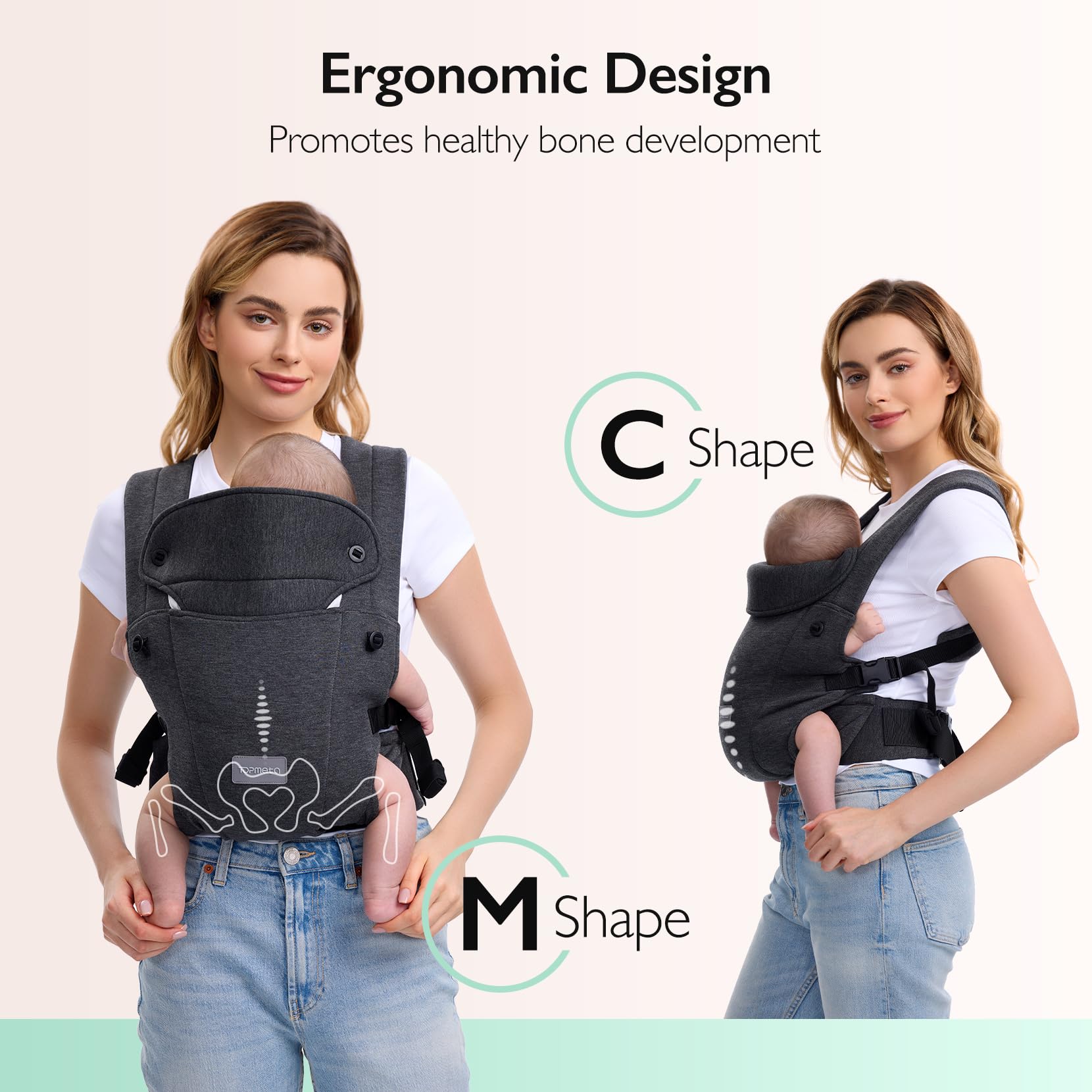 Topmeta newborn carrier easy-setup for quick daily use