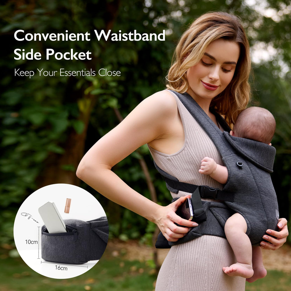 Topmeta newborn carrier ergonomic back and hip support for baby