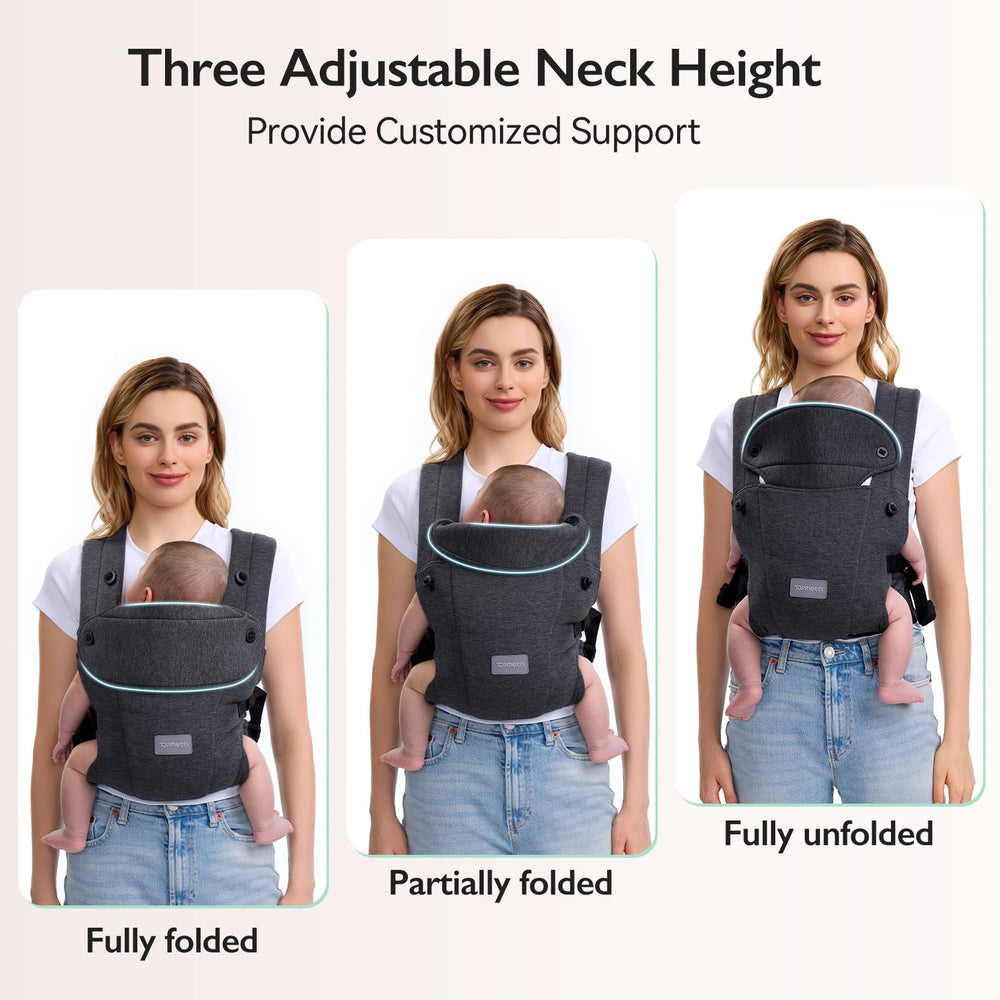 Topmeta newborn carrier secure wrap keeping baby snug and content