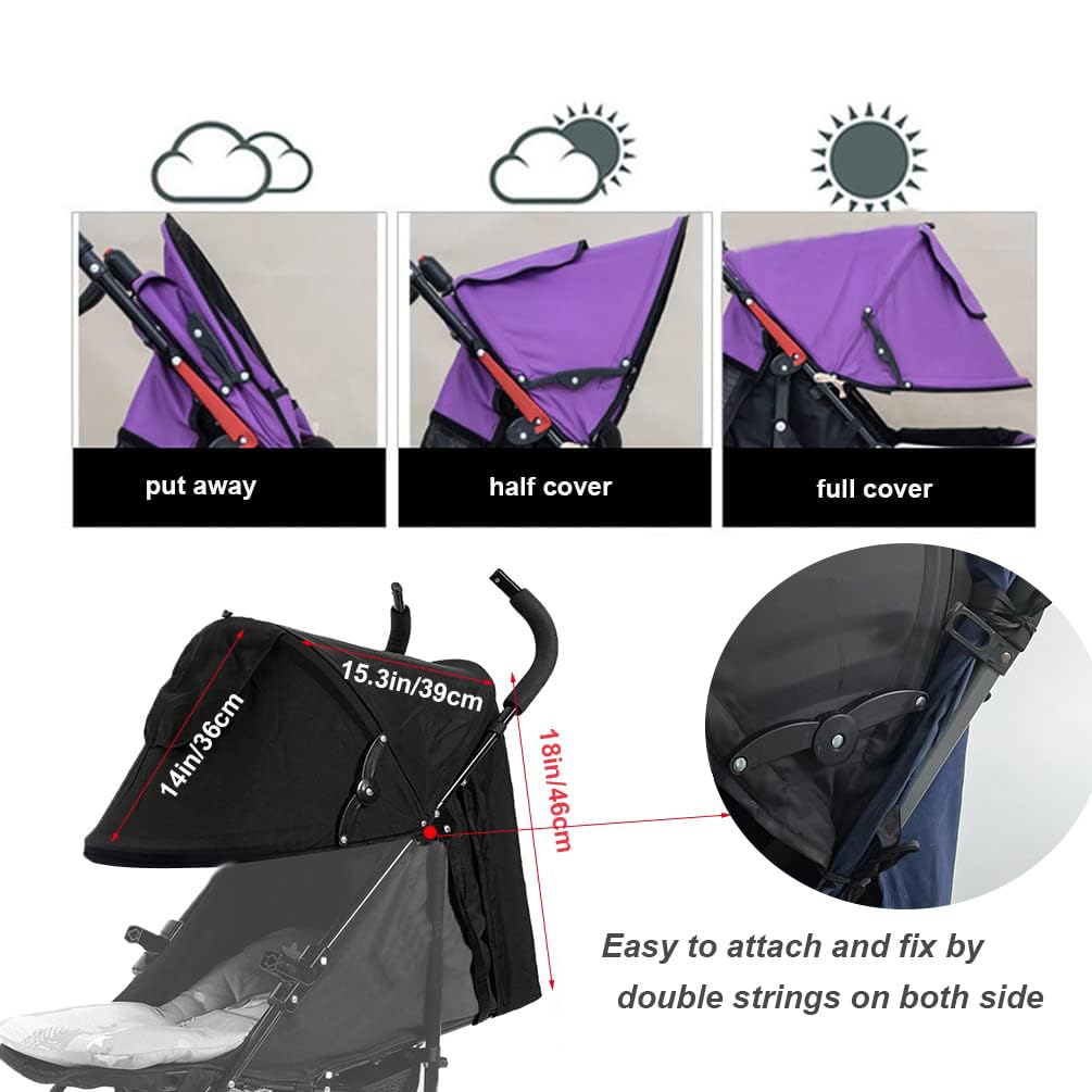 TOPOQ universal shade extension adjustable coverage for optimal sun control.