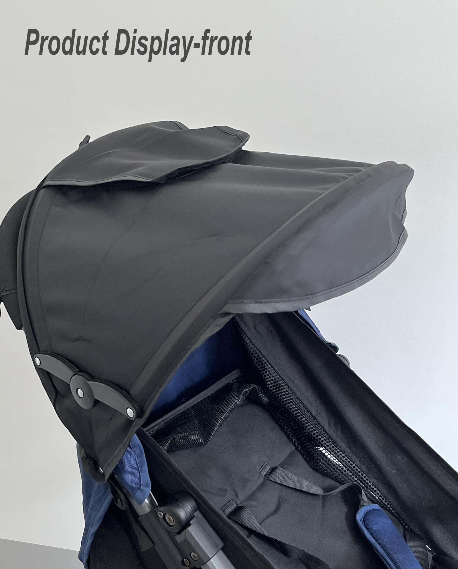 TOPOQ sun shade back pocket detail shows easy storage