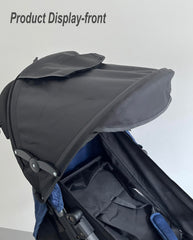 TOPOQ sun shade back pocket detail shows easy storage