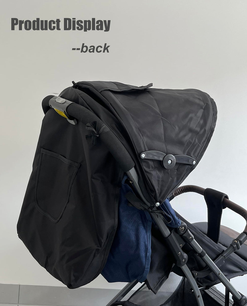TOPOQ universal stroller sun shade cover with UPF50 blocks harsh rays.