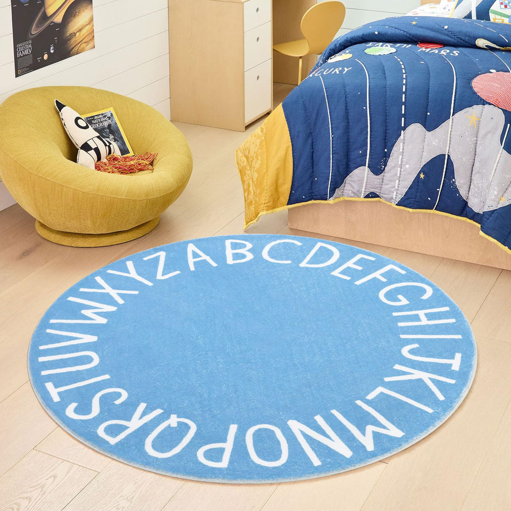 Topotdor alphabet rug close-up soft polyester texture for cozy crawls