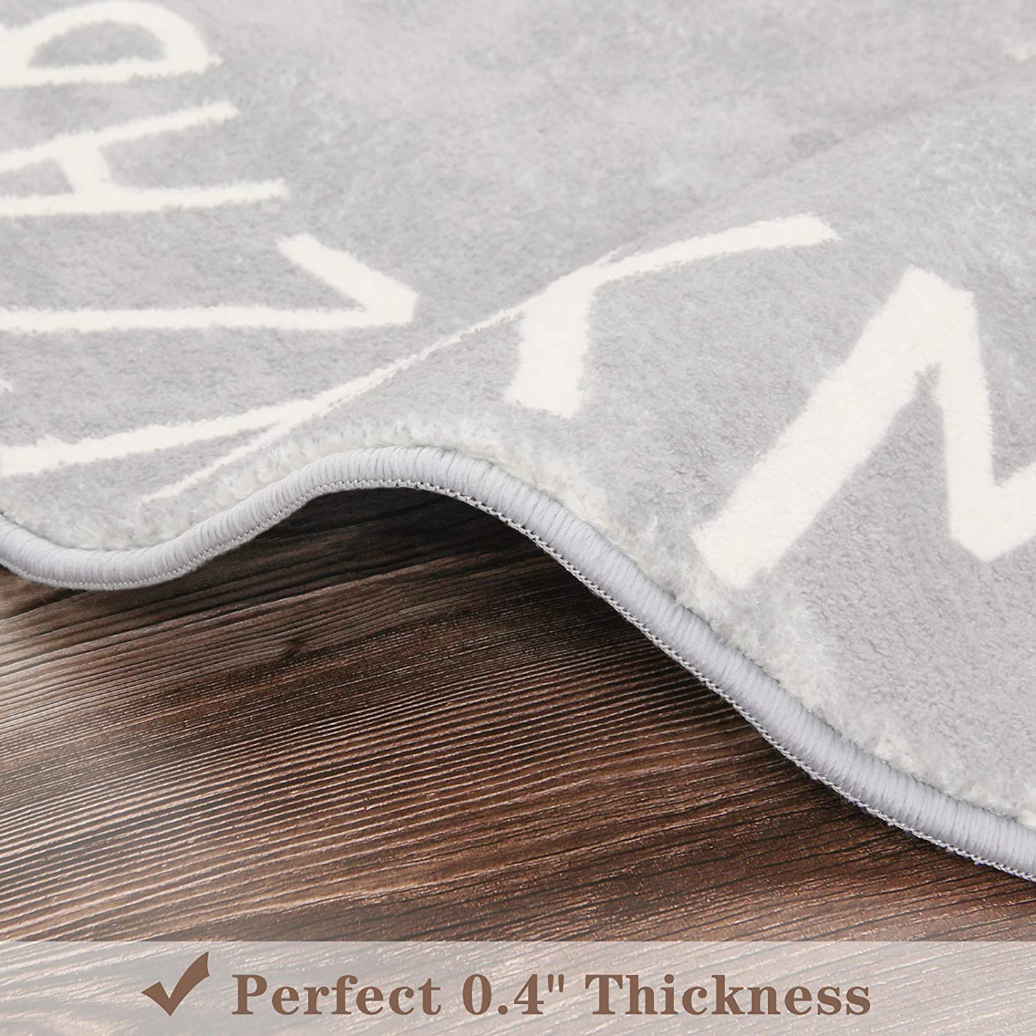 Topotdor Alphabet Rug letters design supports early learning during play.
