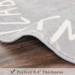 Topotdor Alphabet Rug letters design supports early learning during play.