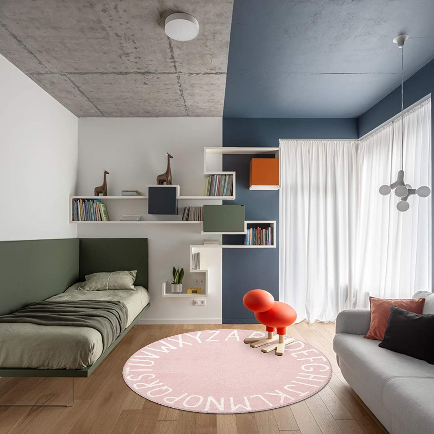 Topotdor alphabet rug helps kids recognize letters during interactive reading and play.