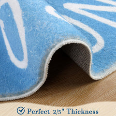 Topotdor machine-washable rug shown for easy cleaning after messy play