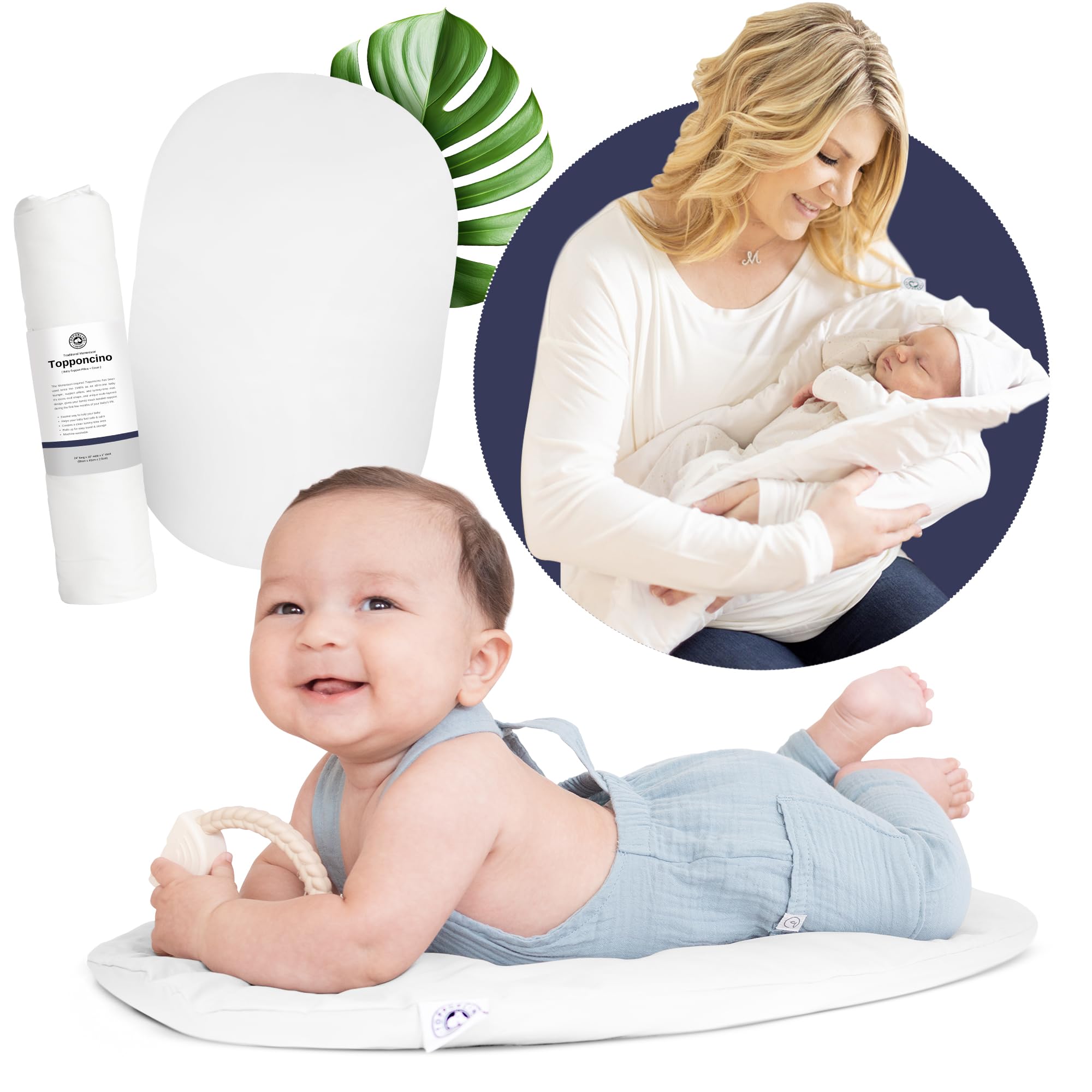 Topponcino Montessori design showcases a calm holding space for newborns.