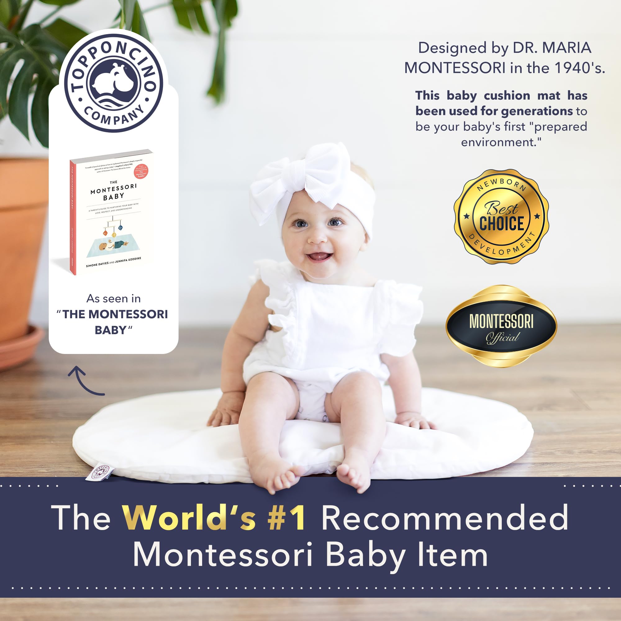 Topponcino tummy-time-mat centers baby's play during supervised sessions.