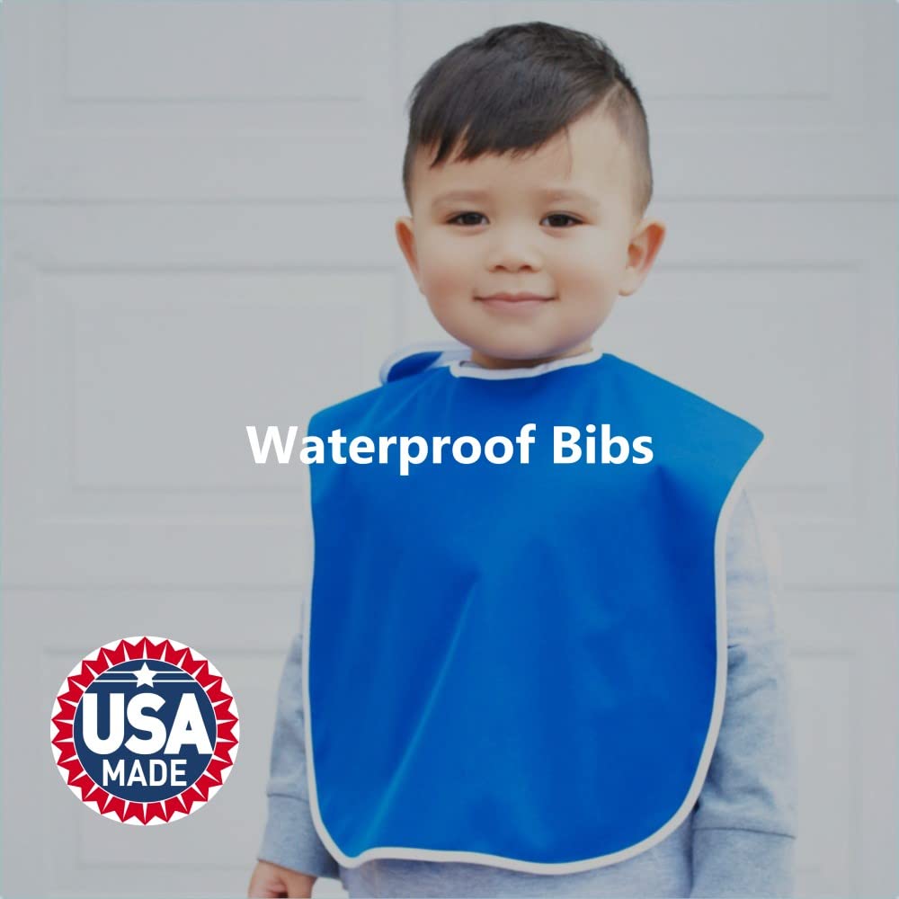 Toppy Toddler bib easily rinsed in sink for a fresh clean.