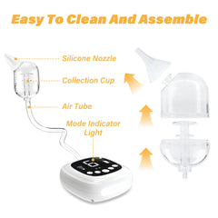 TopQuaFocus nasal aspirator with five silicone tips for different ages.