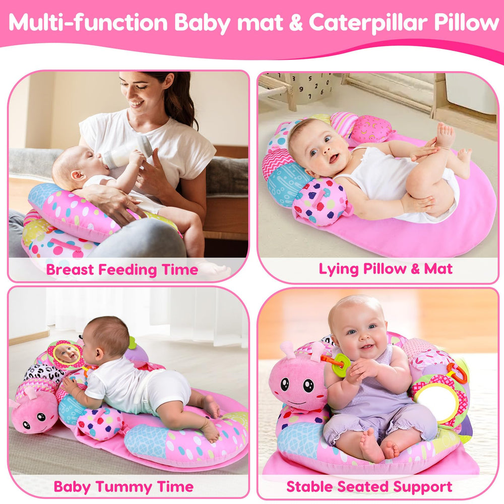 Topsochir clear baby mirror showcases visual engagement during seated play.