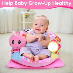 Topsochir crinkle fabric plush features varied textures for tactile stimulation.
